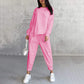 ⏰Zeitlich begrenztes Angebot: 50 % RABATT💕Damen Langarm-Sweatshirts mit unregelmäßigem Saum & Hosen-Set