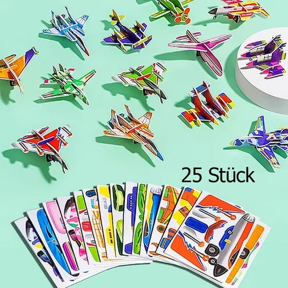 🧩 KAUF 3 ERHALT 4! ✨ 3D-CARTOON-PUZZLE - 57 Teile mit Leuchtfarben, Förderung von Kreativität und räumlichem Denken bei Kindern ab 4 Jahren 🎨👧