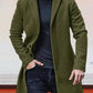 🔥Black-Friday-Mega-Angebot – 50 % Rabatt!🔥Herren einreihige einfarbige Jacke mit Schnalle