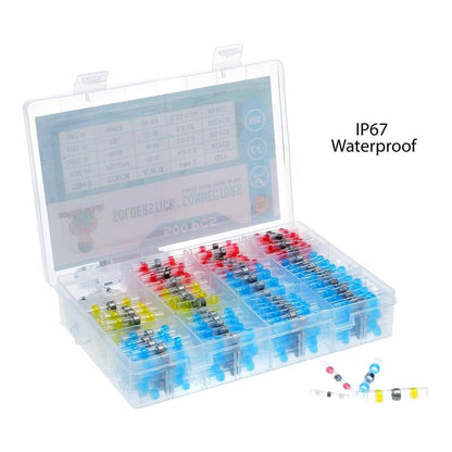 100x Wasserdichter Schrumpfschlauch mit Lötmittel – Für Kabelverbinder & Mittelanschlüsse 💡 Elektronik, KFZ & DIY