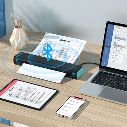 Tragbarer A4-Drucker für Zuhause – Bluetooth-Verbindung, Fotodruck und Scannen, Perfekt für den Schulanfang📚🖨️