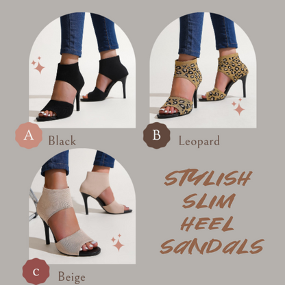 👡 50% RABATT! 👠 Stylische Damen Sandalen mit Schlankem Absatz – Elegant, Bequem & Perfekt Für Besondere Anlässe ✨
