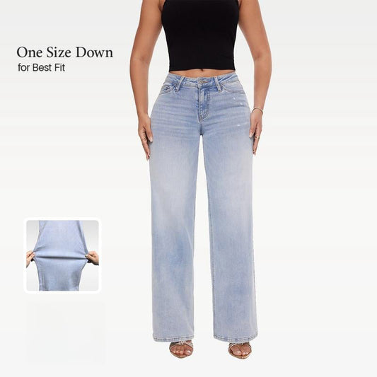 🔥Vorverkauf 2026🔥Lockere Jeans mit mittelhohem bis niedrigem Bund