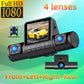 🚗 3-Aufnahme 4-Kanal Dashcam – 1080P HD, Infrarot-Nachtsicht & Parkmodus – Keine toten Winkel, Für mehr Sicherheit auf der Straße