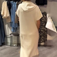 🌸💐Damenkleid mit kurzen Ärmeln und Kapuze🚀Kaufen Sie 2 und erhalten Sie kostenlosen Versand🚀