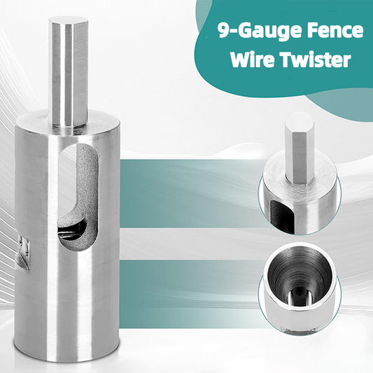🔧 🔩 Zaundraht Twister für Bohrmaschine – 9-Gauge, industrieller Stahl, dreieckiger Schaft – schnell & gleichmäßig für Bauzaun, Weide & Garten