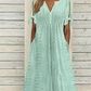 ⏰ Letzter Tag Sale 49% Rabatt 💃 Elegantes V-Ausschnitt-Kleid mit dezenten Cut-Outs für Damen