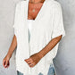 🌼 SOMMER-SONDERANGEBOT 50% RABATT! ✨Damen Freizeit-Oberhemd in einfarbigem Design – locker, leicht & vielseitig – ideal über Tops oder als leichte Jacke für Sommer & Alltag