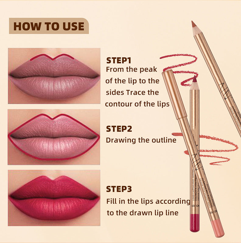 💄 JETZT 50 % RABATT! 💋 12-teiliges Set mit wischfesten Liplinern – langanhaltend und wasserfest – mattes Finish und leicht aufzutragen – perfekte Konturierung für jeden Look 💖