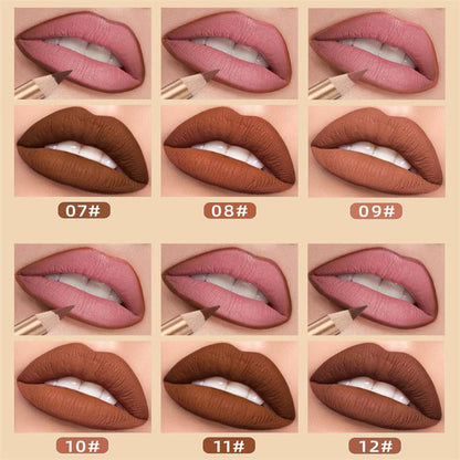 💄 JETZT 50 % RABATT! 💋 12-teiliges Set mit wischfesten Liplinern – langanhaltend und wasserfest – mattes Finish und leicht aufzutragen – perfekte Konturierung für jeden Look 💖