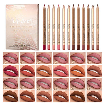 💄 JETZT 50 % RABATT! 💋 12-teiliges Set mit wischfesten Liplinern – langanhaltend und wasserfest – mattes Finish und leicht aufzutragen – perfekte Konturierung für jeden Look 💖