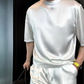 👕 50% RABATT! Herren Unifarben-Zweiteiler – Luxuriös, Atmungsaktiv & Lässig – Für Freizeit, Strand & Streetstyle