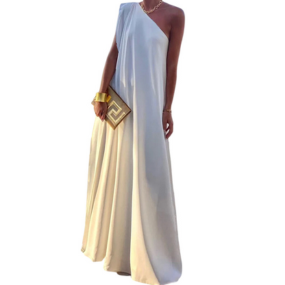 Elegantes, asymmetrisches One-Shoulder-Maxikleid für Damen