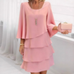 🎁 50 % Rabatt! Elegantes, mehrlagiges Rüschenkleid für Damen – Müheloser Stil für jeden Anlass 💃