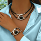💥Heißer Verkauf✨🐌 Halsketten- und Armbandset im Vintage-Bohème-Stil