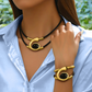 💥Heißer Verkauf✨🐌 Halsketten- und Armbandset im Vintage-Bohème-Stil