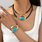 💥Heißer Verkauf✨🐌 Halsketten- und Armbandset im Vintage-Bohème-Stil