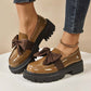🩷Stilvolle süße Plateau-Loafer mit Schleife