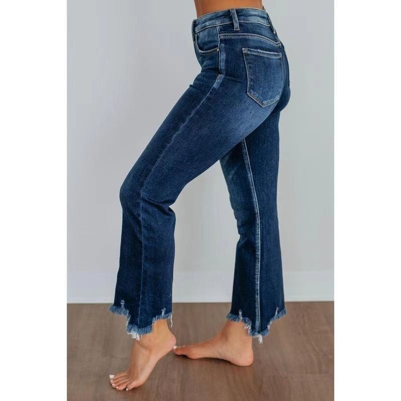 ⏳Begrenzte Zeit 50% Rabatt💥Figurformende Bootcut-Jeans mit Hüftstraffendem Effekt