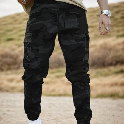 🌿🏕️ Herren Camouflagehose – Tarnmuster 🎯🔍 wasserabweisend & robust für Outdoor-Jagd, Angeln, taktische Einsätze mit vielen Taschen