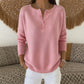 🔥Damen Strickpullover mit Henley-Kragen