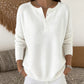🔥Damen Strickpullover mit Henley-Kragen