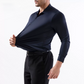 Herrenhemd aus hochelastischem, knitterfreiem Material