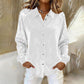 Damen-Bluse mit Pailletten und langen Ärmeln