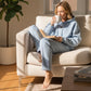 Lässiges Damen-Set aus Kapuzen-Sweatshirt und Jogginghose mit Leopardenmuster-Futter 【KAUFEN SIE 2  KOSTENLOSEN VERSAND】