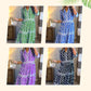 👗 50% RABATT! 🌸 Maxikleid für Damen mit Geometrischem Print & V-Ausschnitt – Figurbetont, Leichter Stoff & Perfekt Für Frühling & Sommer ☀️