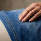 👖Mühelos schicke, locker sitzende Jeans mit weitem Bein