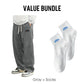 Herrenhose mit lockerer Passform, Kordelzug und Taschen