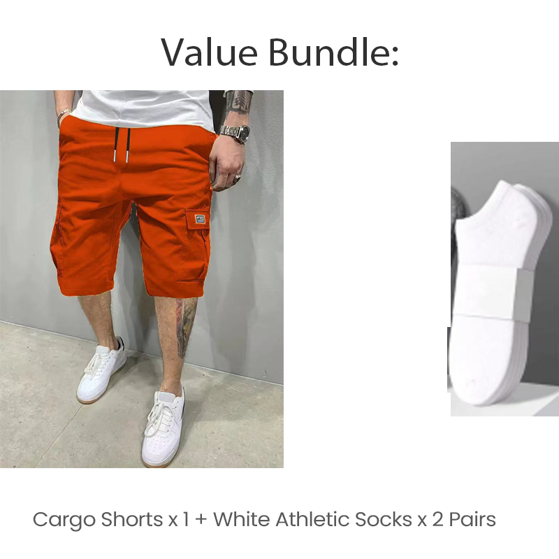 Herren Cargo-Shorts | Verstellbarer Kordelzug & Multi-Taschen | Leicht & Atmungsaktiv für Sommer