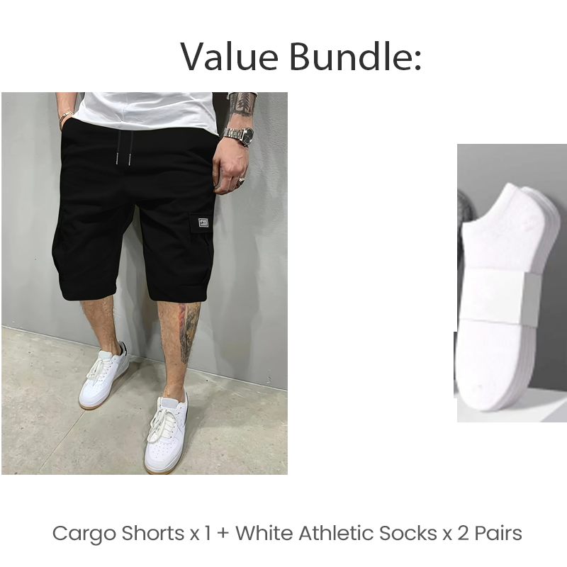 Herren Cargo-Shorts | Verstellbarer Kordelzug & Multi-Taschen | Leicht & Atmungsaktiv für Sommer