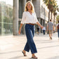 👖 Damen High-Rise Weitbeinjeans – Casual & bequem! Jetzt mit 50% Rabatt!