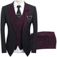🤵 60% RABATT! ✨ 3-teiliger Herren-Hochzeitsanzug – Kontrast-Design, Slim-Fit & Elegant – Für Hochzeit, Business & Events, S-4XL