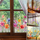 ✨LETZTER TAG VERKAUF 50 % RABATT!💐Bunter Blumenstrauß-Fensteraufkleber🖼️