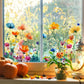 ✨LETZTER TAG VERKAUF 50 % RABATT!💐Bunter Blumenstrauß-Fensteraufkleber🖼️