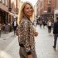 ✨ Damen Bomberjacke – Transparente Pailletten & Leopardenmuster, Funkelnd für Party & Streetstyle, S–2XL