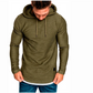 Einfarbiges Kapuzen-Sweatshirt mit Kordelzug und Langärmeln