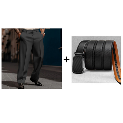 👖✨ Lässige Herrenhose mit Bundfalten und weitem Bein Perfekt für entspannte City-Styles ✓ Atmungsaktive Qualität ✓ Vielseitig kombinierbar Jetzt sichern!