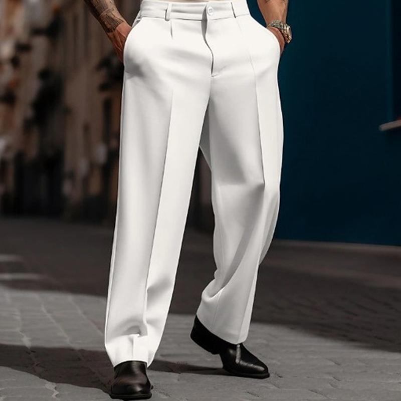 👖✨ Lässige Herrenhose mit Bundfalten und weitem Bein Perfekt für entspannte City-Styles ✓ Atmungsaktive Qualität ✓ Vielseitig kombinierbar Jetzt sichern!