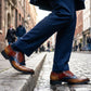 👞 Herren Britischer Stil Business-Schuhe – Spitz zulaufend, Flügelkappe, Größen EU39–EU48, bequem