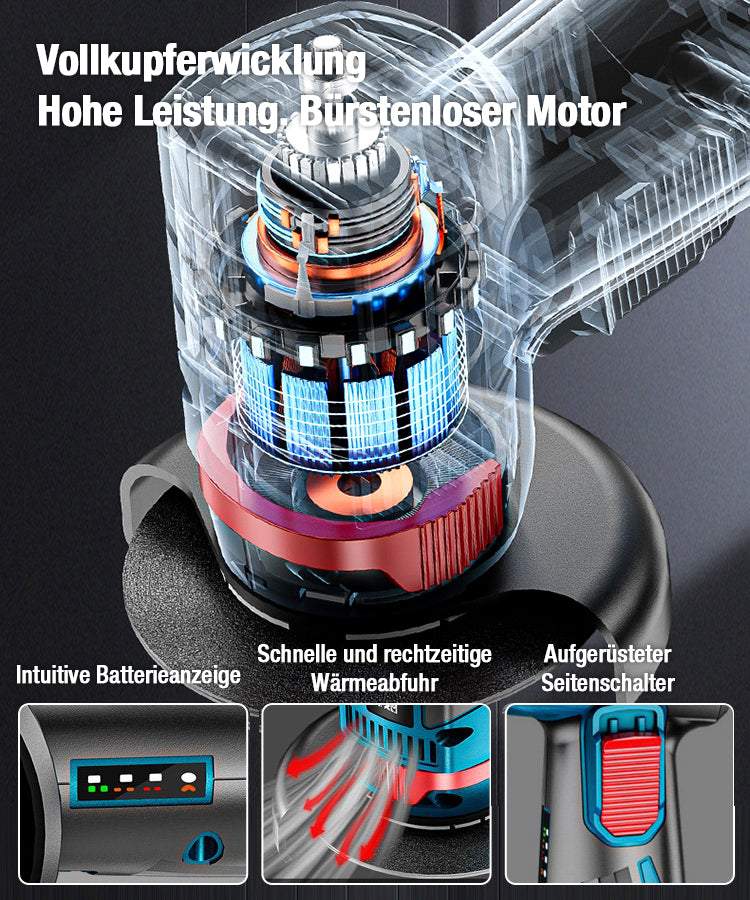 💎 60% RABATT! 💎 Mini-Winkelschleifer ohne Bürsten – Leistungsstark, Kompakt & Ideal für Präzisionsarbeiten im Heimwerker- und Profibereich 🔧🔥