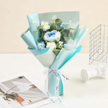 🌸🌿 Handgefertigter Häkelstrauß – Muttertags-Special mit 50% Rabatt! 🎁✨ Naturgetreu, langlebig & perfekt als Deko oder Geschenk