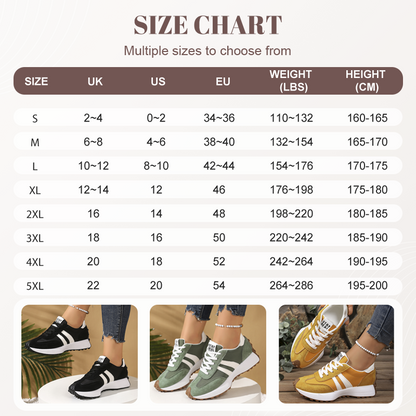 🌞Frühlingserwachen: 50% Rabatt!👟 Damen Klobige Freizeitsneaker – 4 cm Plattform, Retro-Design & Rutschfeste Gummisohle