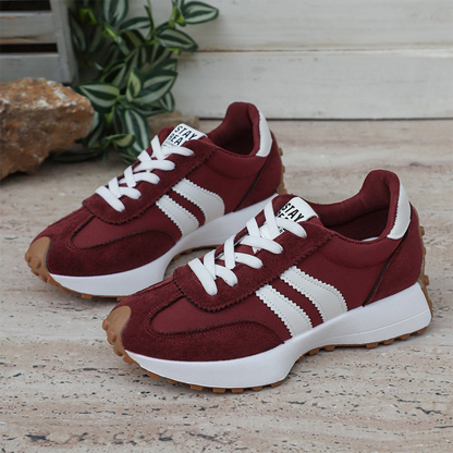 🌞Frühlingserwachen: 50% Rabatt!👟 Damen Klobige Freizeitsneaker – 4 cm Plattform, Retro-Design & Rutschfeste Gummisohle