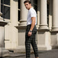 🔥50% RABATT! Herren Karohose: Schlanker Schnitt, knitterbeständiger Stoff – Business-Casual