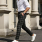 🔥50% RABATT! Herren Karohose: Schlanker Schnitt, knitterbeständiger Stoff – Business-Casual