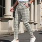 🔥50% RABATT! Herren Karohose: Schlanker Schnitt, knitterbeständiger Stoff – Business-Casual